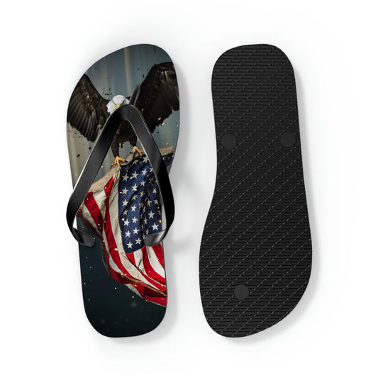 Eagle American Flag Flip Flops – Patriotic Sandals | Shop250America