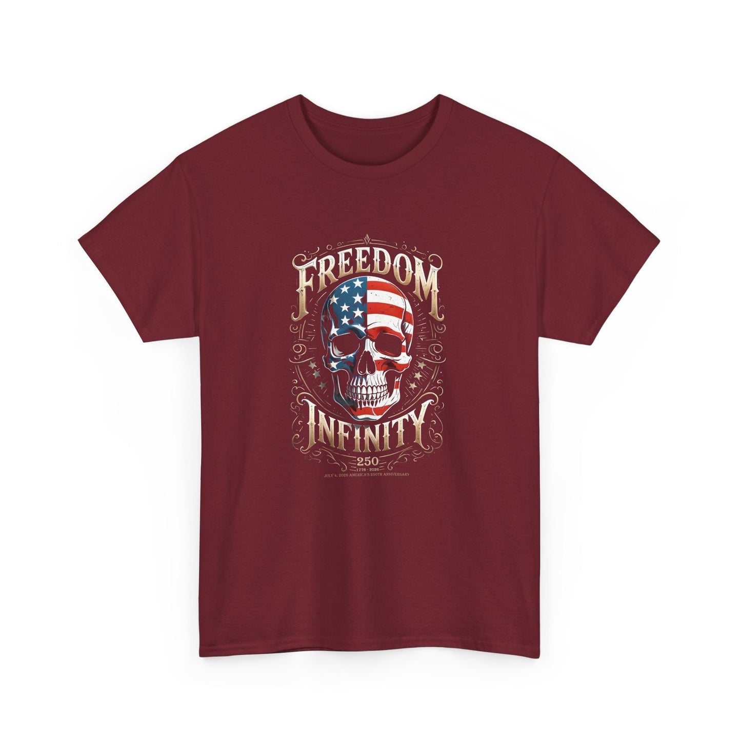 Freedom Infinity America 250 Years Skull T-Shirt