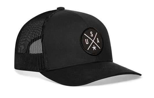 USA Trucker Hat | Black America Snapback