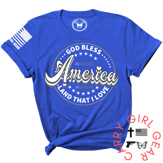 LAND THAT I LOVE Tee – Patriotic Women's Shirt | Shop250America