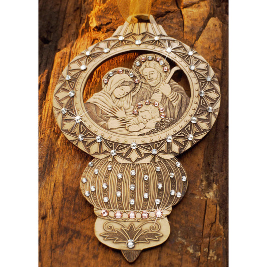Limited Edition Nativity Ornament- The Holy Family (Bronze) – alternate view 2