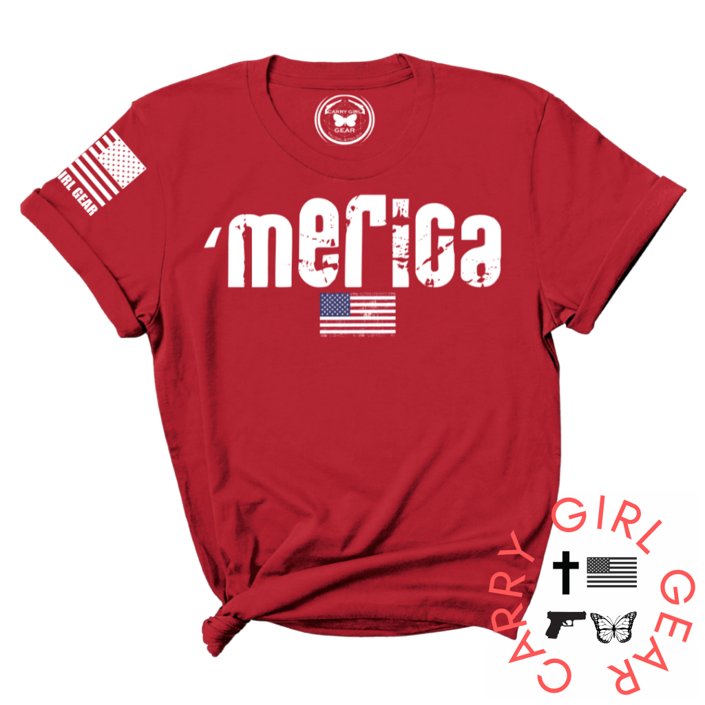 'MERICA TEE – Patriotic Women's Shirt | Shop250America