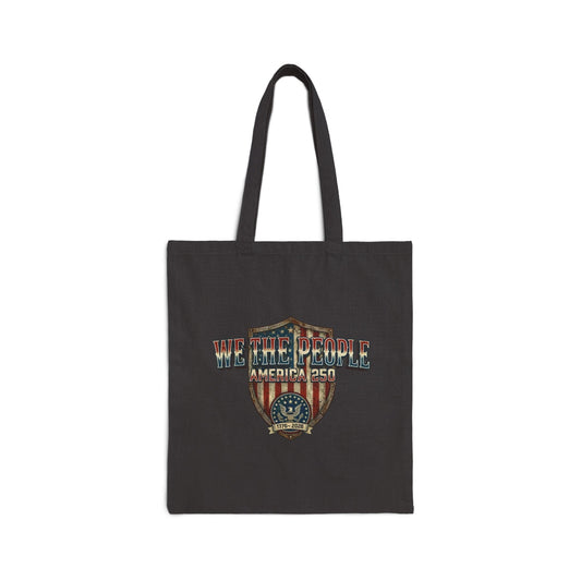 Patriotic We the People America’s 250th Anniversary Canvas Tote