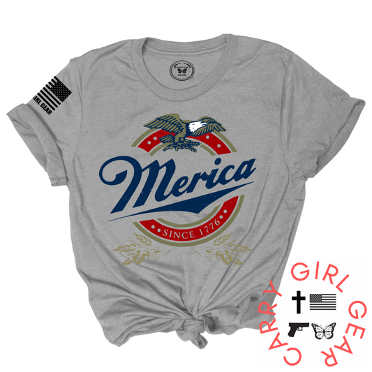 THE MERICA TEE – Women's Patriotic T-Shirt | Shop250America