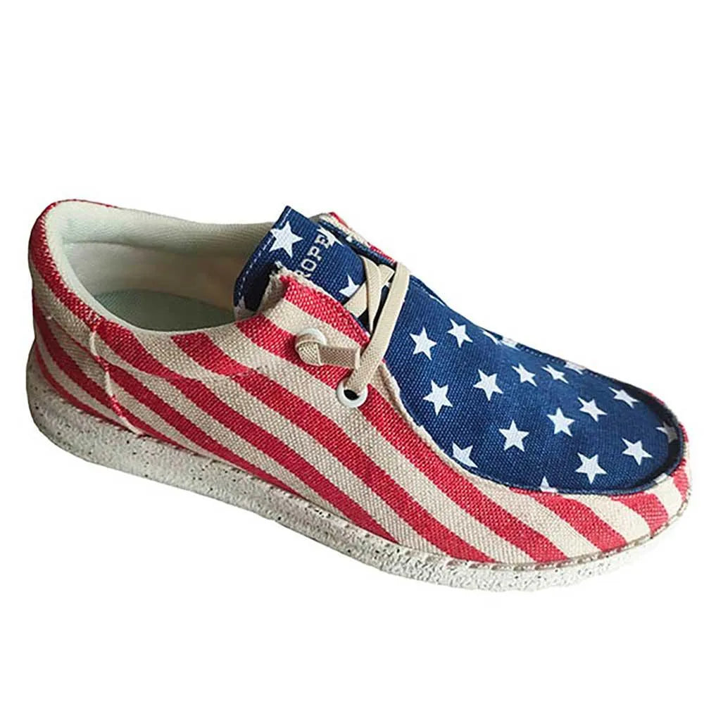 Roper Hang Loose American Flag | Mens Moccasin
