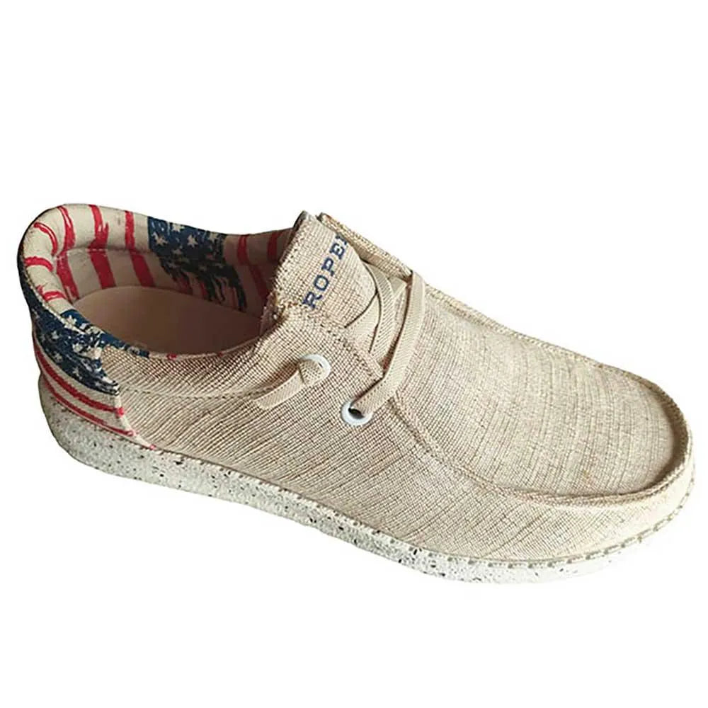 Roper Hang Loose American Flag Heel | Women's Moccasin