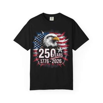 America 250 Eagle American Flag Tee 1776-2026