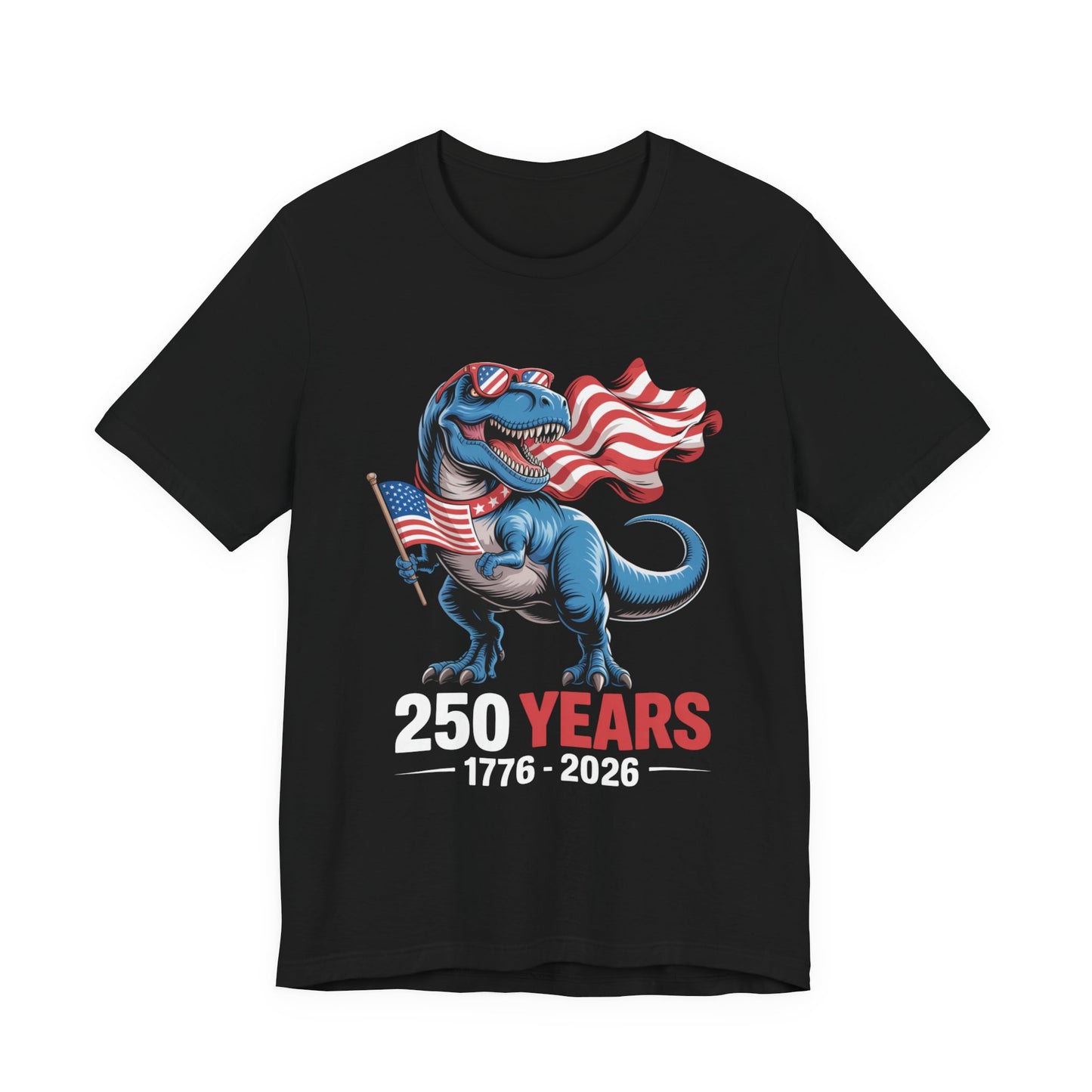 America 250 T-Rex Patriotic Tee 1776-2026
