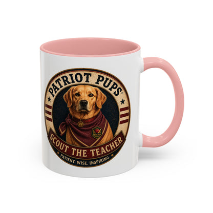 Scout the Teacher Accent Mug | Patriot Pups™ | Patient. Wise. Inspiring