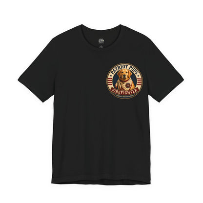 Scout the Firefighter Graphic Tee | Patriot Pups™ | Brave. Ready. Dedicated