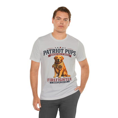 Scout the Firefighter T-Shirt | Patriot Pups™ | Courage Has Four Paws
