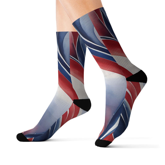 America 250 Abstract Swirl Sublimation Socks