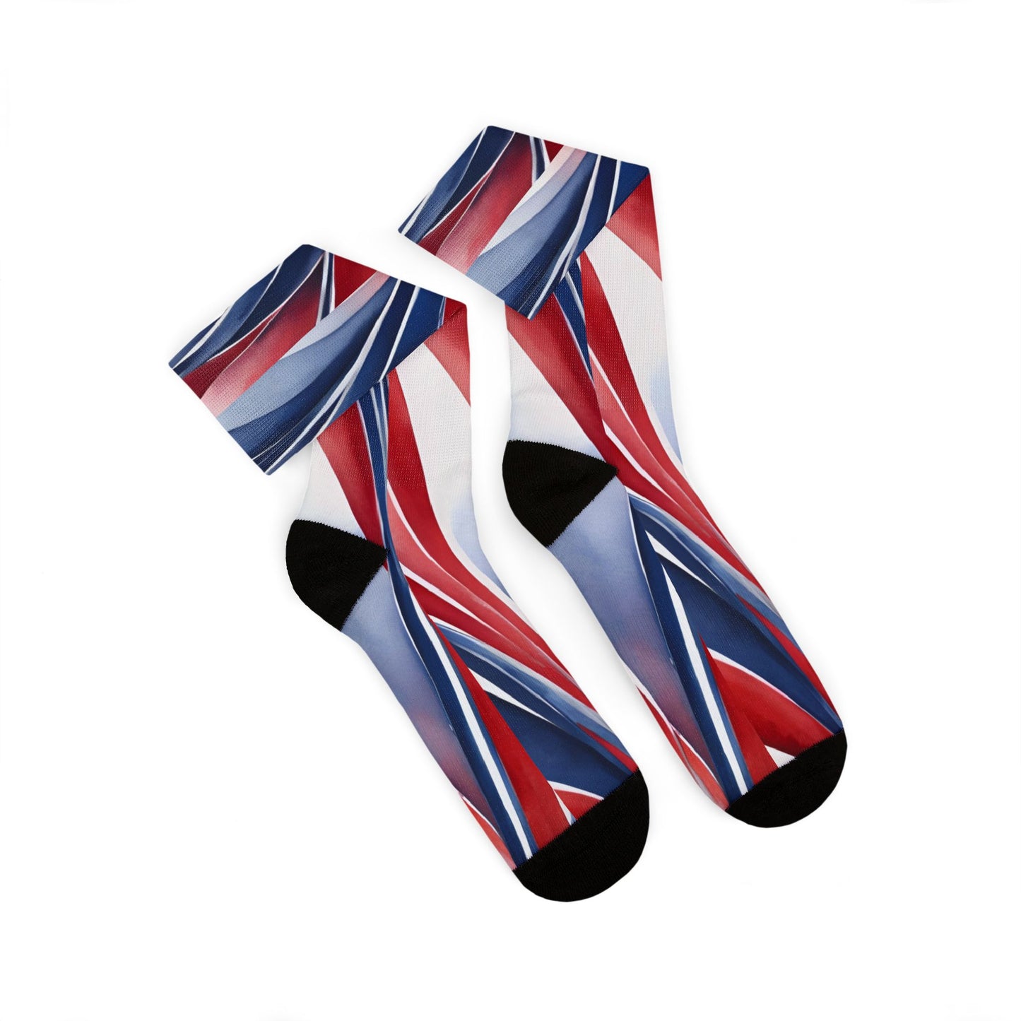 America 250 Abstract Swirl Sublimation Socks