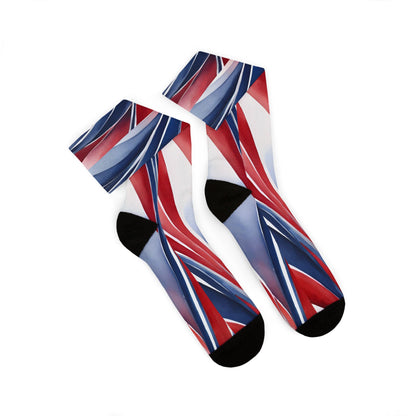 America 250 Abstract Swirl Sublimation Socks