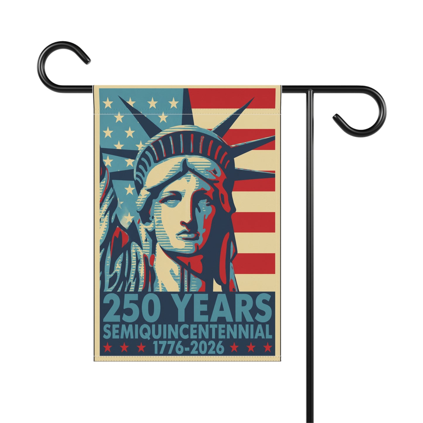 America 250 Statue of Liberty Garden Flag — Semiquincentennial Patriotic Banner