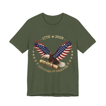 1776–2026 Eagle Patriotic Tee – 250 Years of Freedom
