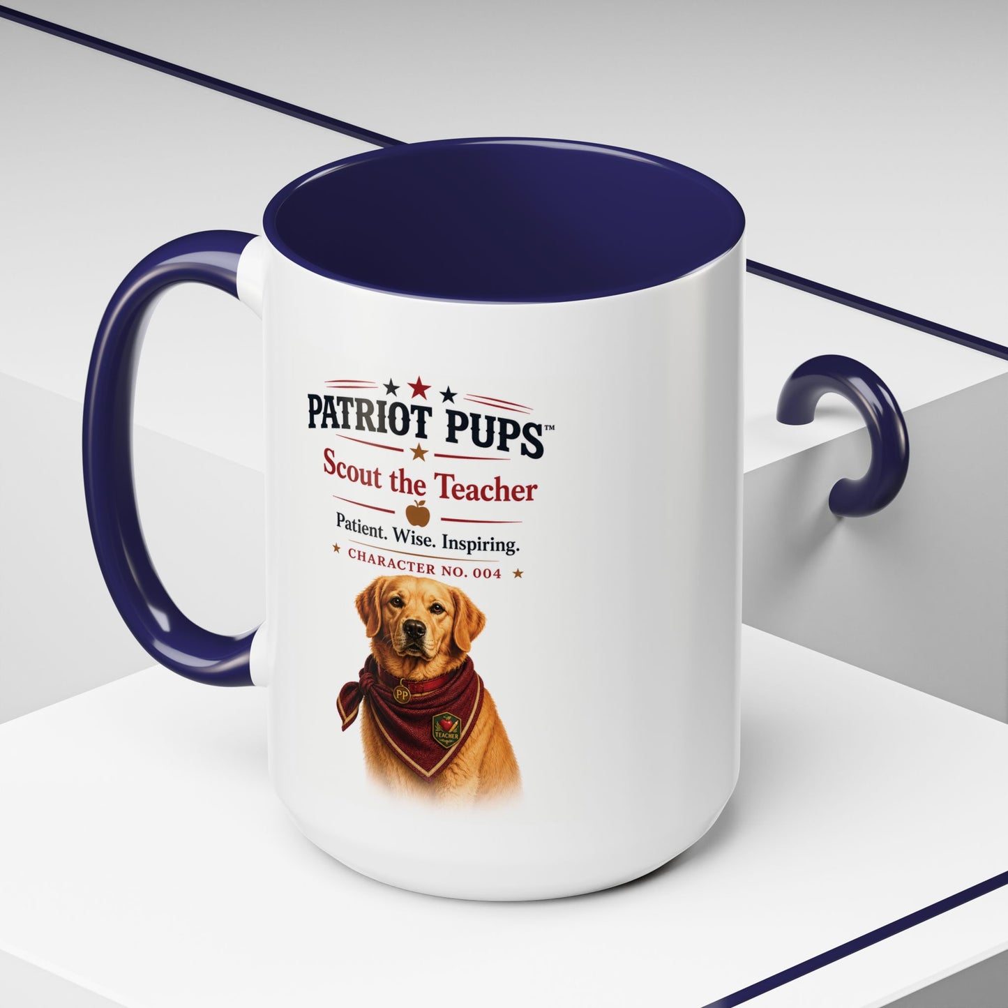 Scout the Teacher Accent Mug | Patriot Pups™ | Patient. Wise. Inspiring
