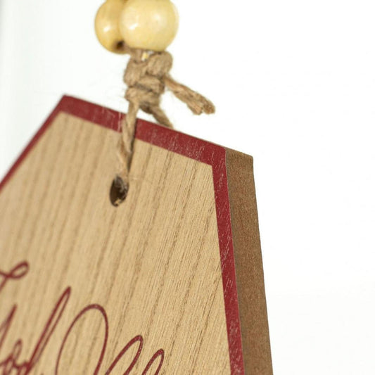 12" Wooden Tag Sign: God Bless America