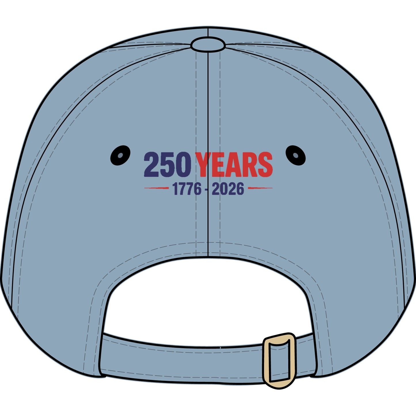 Youth Baseball Cap — "America's Birthday? Dino-mite!" Embroidered 250 Years 1776-2026