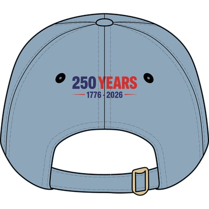 Youth Baseball Cap — "America's Birthday? Dino-mite!" Embroidered 250 Years 1776-2026