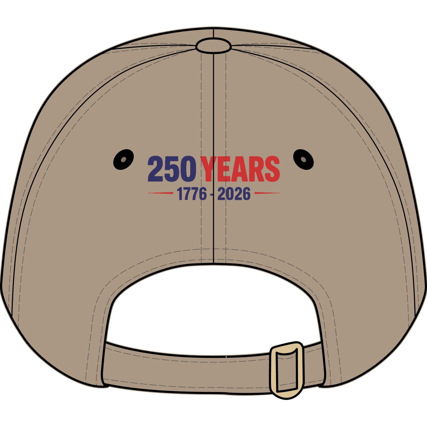 Youth Baseball Cap — "America's Birthday? Dino-mite!" Embroidered 250 Years 1776-2026