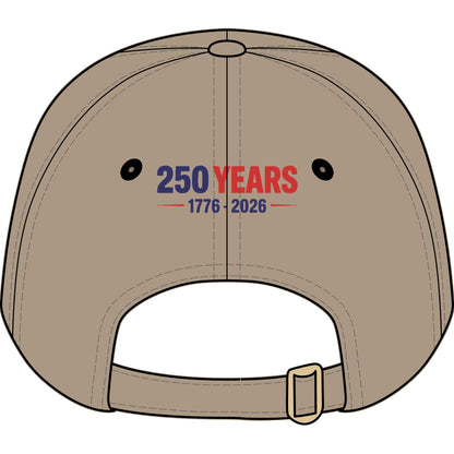 Youth Baseball Cap — "America's Birthday? Dino-mite!" Embroidered 250 Years 1776-2026