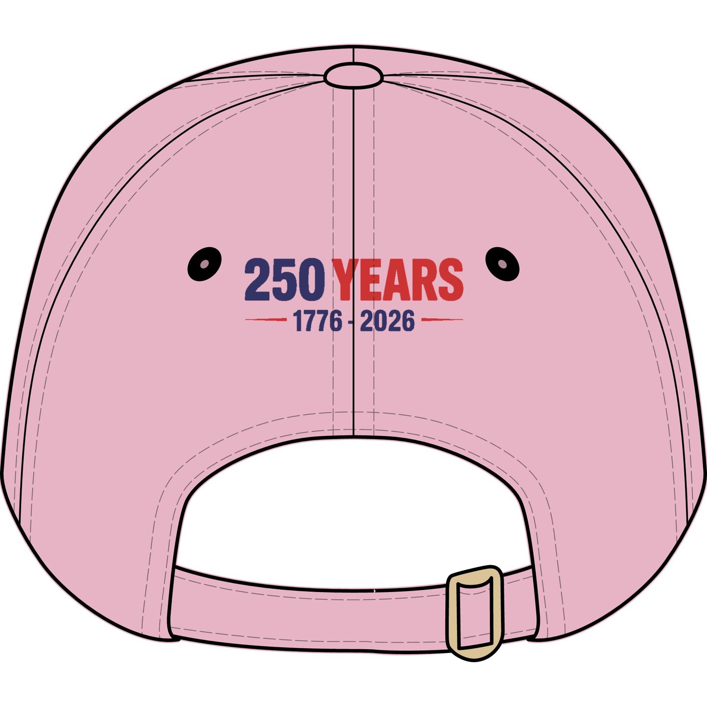 Youth Baseball Cap — "America's Birthday? Dino-mite!" Embroidered 250 Years 1776-2026