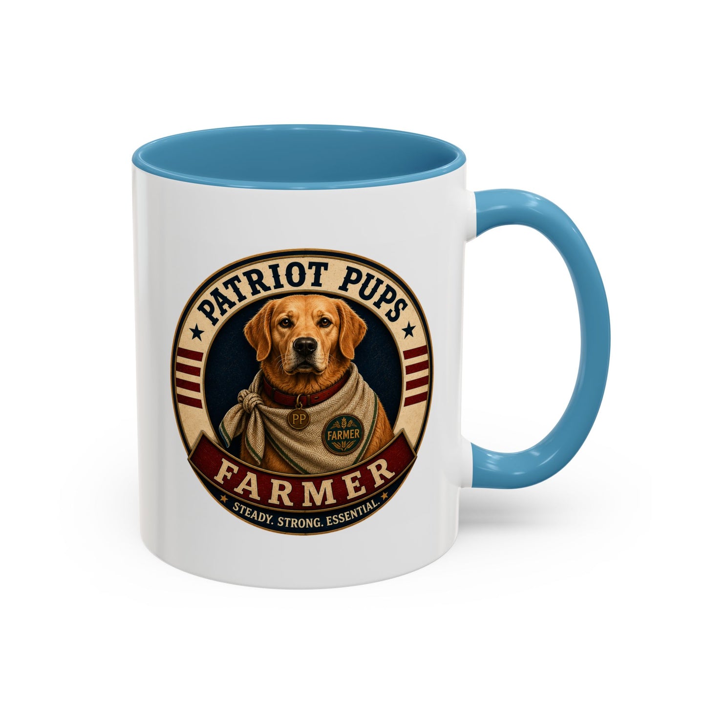 Scout the Farmer Coffee Mug | Patriot Pups™ | Steady Strong Essential