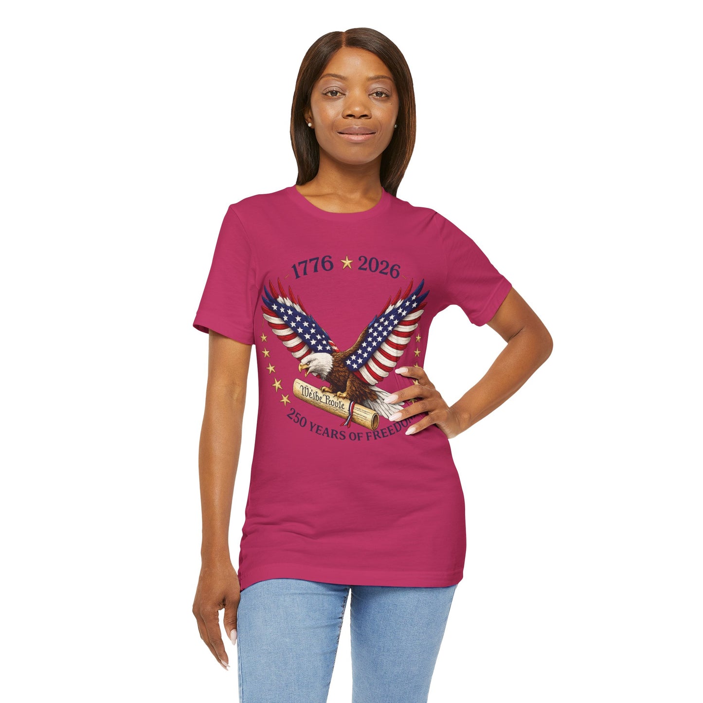 1776–2026 Eagle Patriotic Tee – 250 Years of Freedom