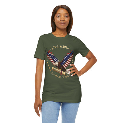 1776–2026 Eagle Patriotic Tee – 250 Years of Freedom