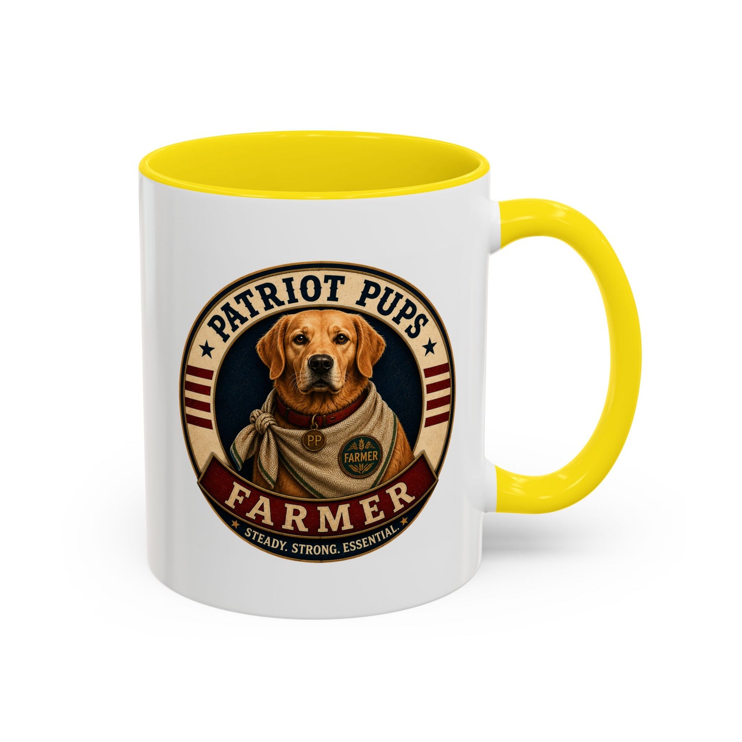 Scout the Farmer Coffee Mug | Patriot Pups™ | Steady Strong Essential