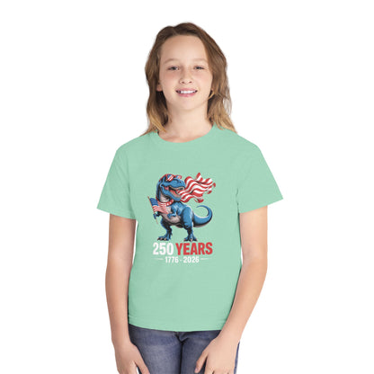 America 250 Dino Flag Youth Tee
