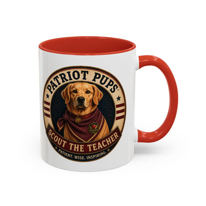 Scout the Teacher Accent Mug | Patriot Pups™ | Patient. Wise. Inspiring