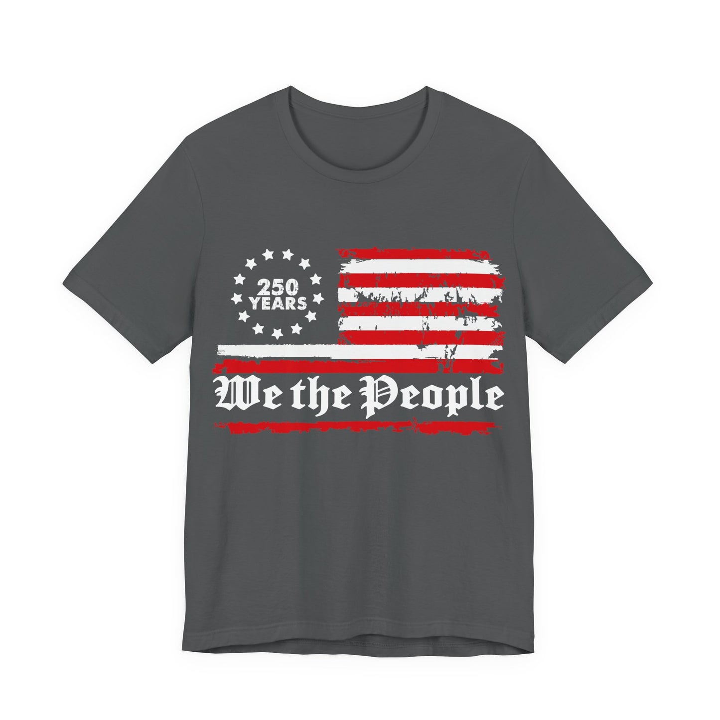 America 250 Grunge Flag Tee 1776-2026