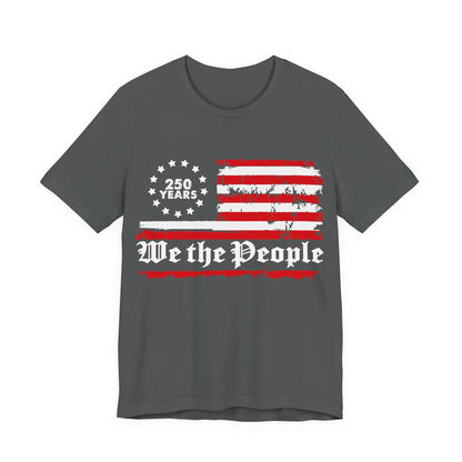 America 250 Grunge Flag Tee 1776-2026