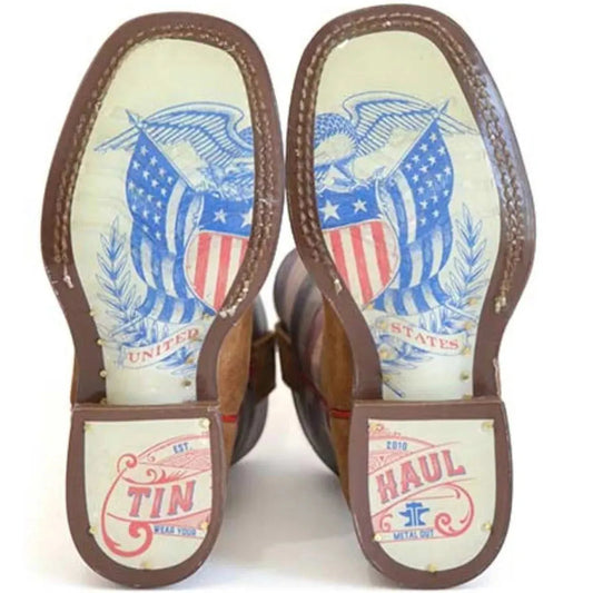 Tin Haul Little Patriot Kids Cowboy Boots | Americana Sole