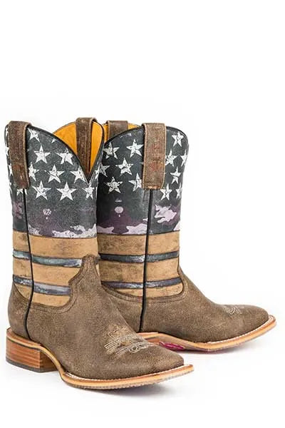 Tin Haul American Woman | Women's Leather Cowgirl Boot