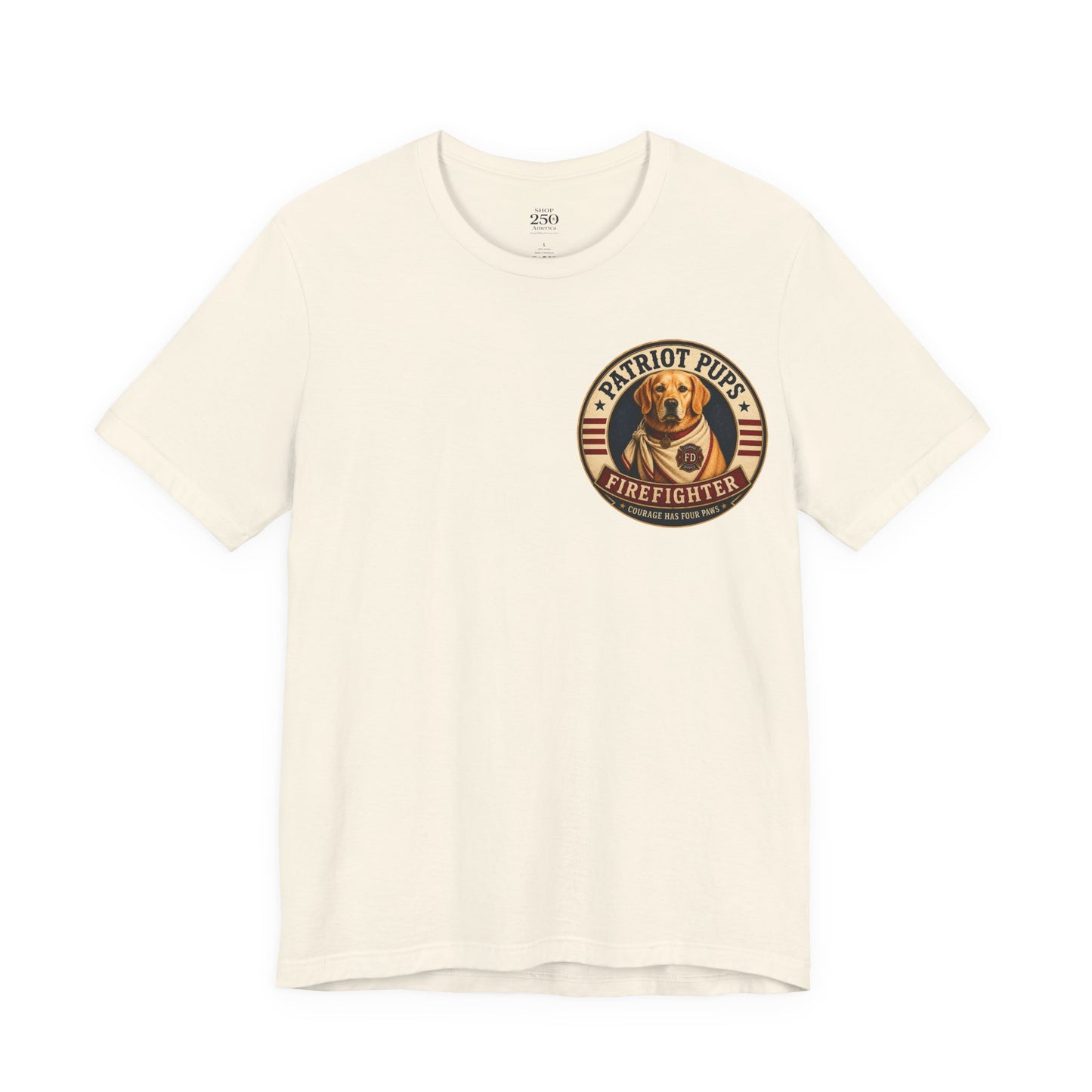 Scout the Firefighter Graphic Tee | Patriot Pups™ | Brave. Ready. Dedicated