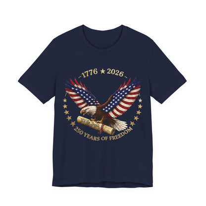 1776–2026 Eagle Patriotic Tee – 250 Years of Freedom