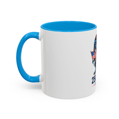 Rex Revere Patriotic T-Rex Mug — America 250 Years 1776–2026 Coffee Cup