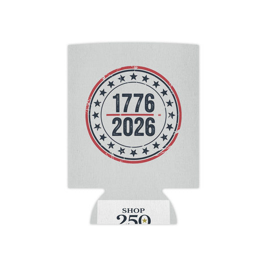 America 250 Can Cooler 1776-2026 — Patriotic Beer Koozie