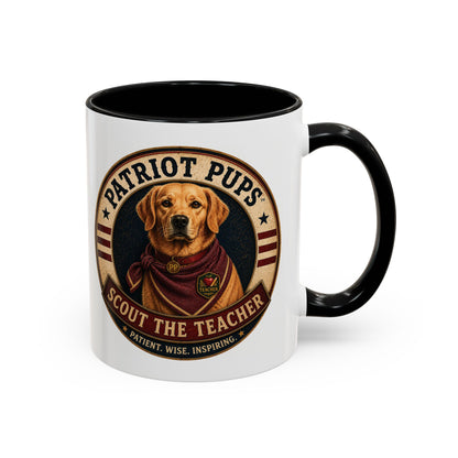 Scout the Teacher Accent Mug | Patriot Pups™ | Patient. Wise. Inspiring