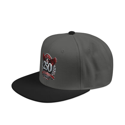 America 250 Embroidered Snapback Hat — Eagle Crest Patriotic Cap