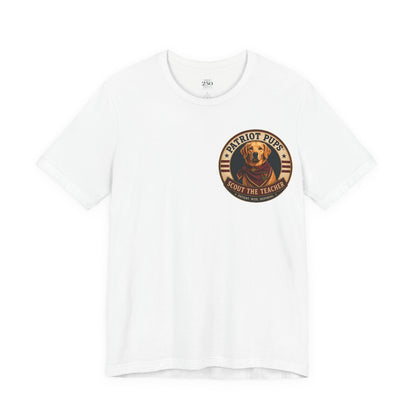 Scout the Teacher Graphic Tee | Patriot Pups™ | Patient. Wise. Inspiring