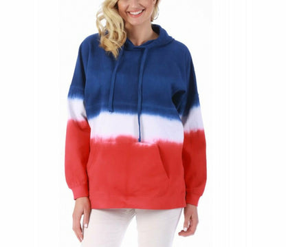 American Flag Unisex Pullover Tie Dye Hoodie - 155008