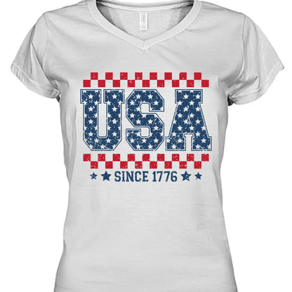 USA Since 1776 Shirt | Fourth Of July T-Shirt | Patriotic Flag Shirt | Independence Day Tee 682304