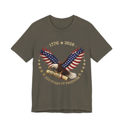 1776–2026 Eagle Patriotic Tee – 250 Years of Freedom