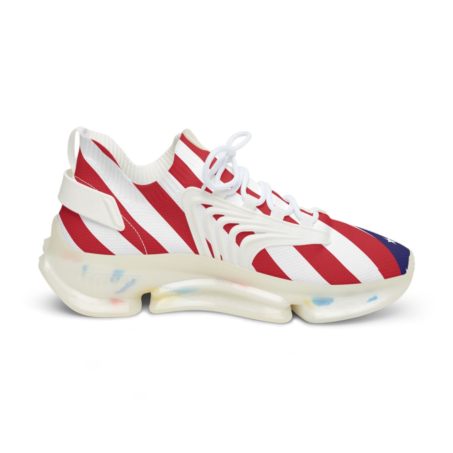 Flag Shoes Men's Mesh Sneakers | Patriotic Footwear