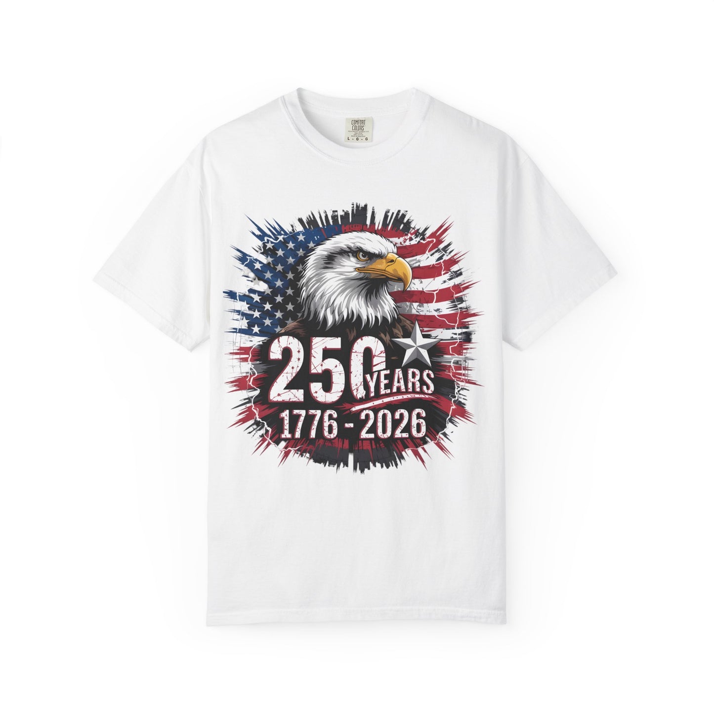 America 250 Eagle American Flag Tee 1776-2026