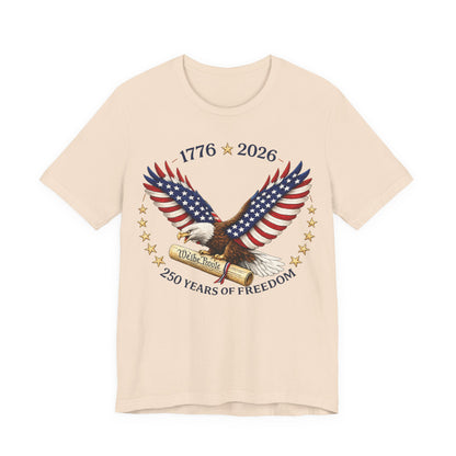 1776–2026 Eagle Patriotic Tee – 250 Years of Freedom